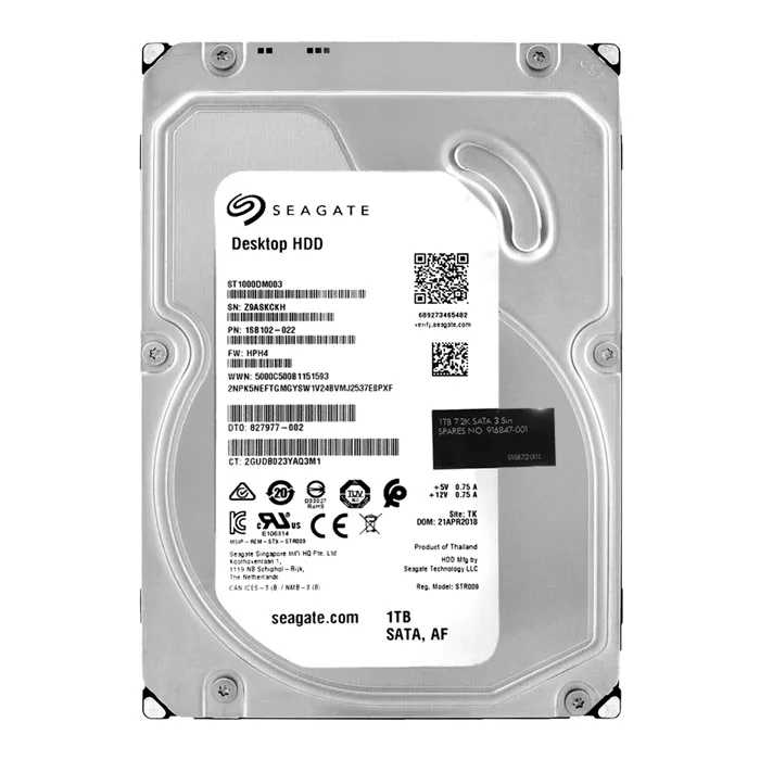 HP 827977-002 | 1TB 7200RPM SATA 6Gb/s LFF 3.5-Inch Hard Drive Refurbished - Hewlett-Packard (ou HP en abrégé) refurbished available on Gotodirect