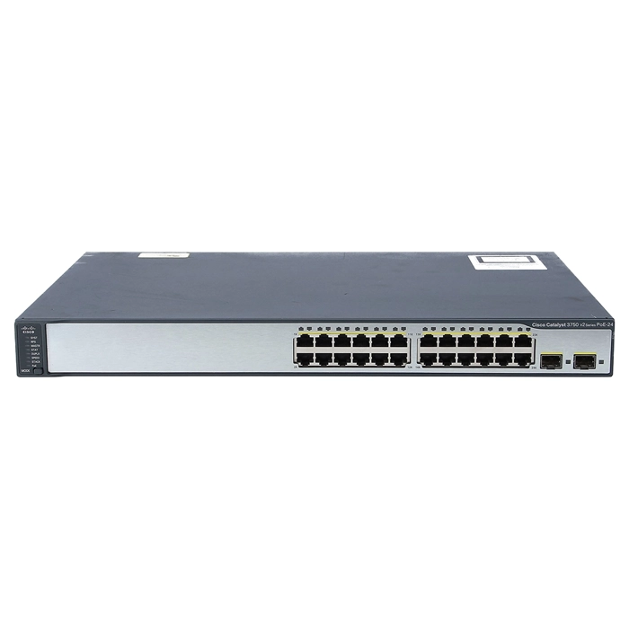 Buy Cisco WS-C3750V2-24PS-S= | Catalyst 3750 Series C3750V2-24PS 24 x RJ-45 Ports PoE+ 10/100Base-TX + 2 x SFP Ports Layer 3 Managed Rack-mountable Fast Ethernet Network Switch Refurbished - $169.27 Cisco WS-C3750V2-24PS-S= | Catalyst 3750 Series C3750V2-24PS 24 x RJ-45 Ports PoE+ 10/100Base-TX + 2 x SFP Ports Layer 3 Managed Rack-mountable Fast Ethernet Network Switch Refurbished - Cisco Systems Inc. refurbished available on Gotodirect
