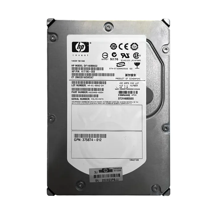 Buy HP 417190-003 | 146GB 15000RPM SAS 3Gb/s SFF Hot-Pluggable Dual Port 3.5-inch Hard Drive for Gen1 to Gen7 ProLiant Server Refurbished - $260.00 HP 417190-003 | 146GB 15000RPM SAS 3Gb/s SFF Hot-Pluggable Dual Port 3.5-inch Hard Drive for Gen1 to Gen7 ProLiant Server Refurbished - Hewlett-Packard (ou HP en abrégé) refurbished available on Gotodirect