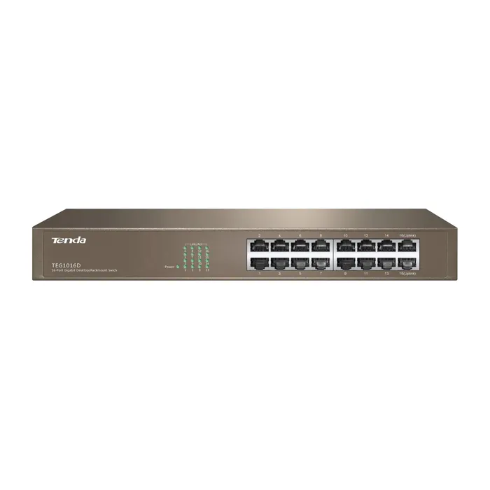 Tenda TEG1016D | 16-Port Gigabit Ethernet Switch Refurbished - Tenda refurbished available on Gotodirect
