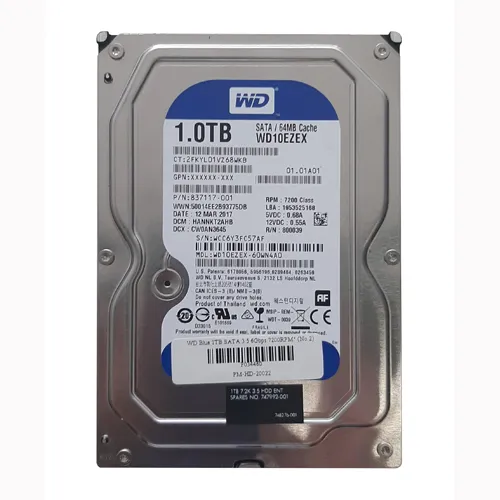 Buy HP 747992-001 | 1TB 7200RPM SATA 3Gb/s 3.5-Inch Hard Drive Refurbished - $306.30 HP 747992-001 | 1TB 7200RPM SATA 3Gb/s 3.5-Inch Hard Drive Refurbished - Hewlett-Packard (ou HP en abrégé) refurbished available on Gotodirect