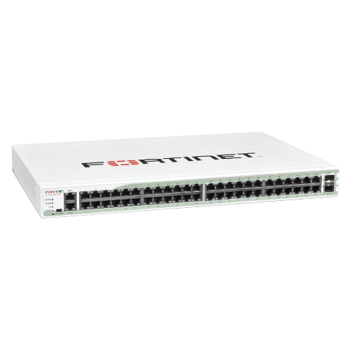 Fortinet FG-94D-POE | FortiGate 98D Series FG-90D-POE 24 x Ports PoE 10/100Base-TX + 24 x Ports 1GbE RJ-45 + 2 x Slots SFP DMZ + 2 x Ports 1GbE RJ-45 WAN 1U Rack-Mountable Network Security Firewall Appliance Refurbished - Fortinet refurbished available on Gotodirect