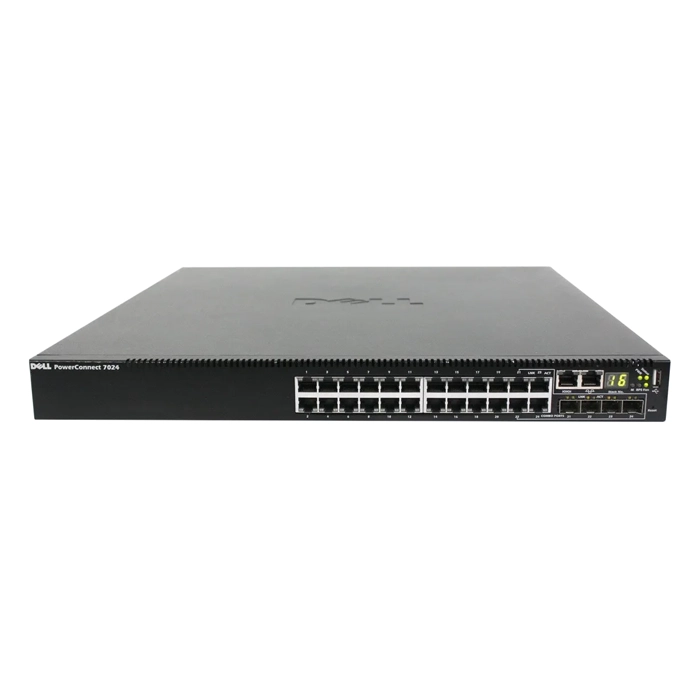 Dell 084NJ8 | PowerConnect 7024 24 x Ports 10/100/1000Base-T + 4 x SFP Ports Managed Gigabit Ethernet Network Switch Refurbished - Dell refurbished available on Gotodirect