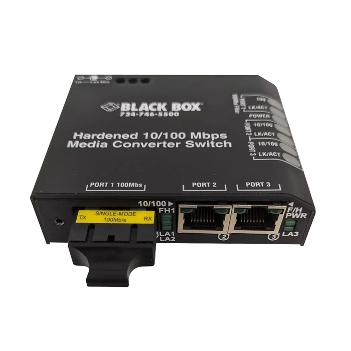 Black Box LBH100AE-H-SSC | NIB-Hardened Media Converter Switches 10/-100-Mbps Copper to 10 Refurbished -  refurbished available on Gotodirect