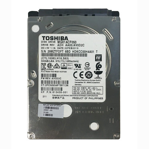 HP L59967-001 | 500GB 7200RPM SATA 6Gb/s 16MB Cache 3.5-Inch Hard Drive Refurbished - Hewlett-Packard (ou HP en abrégé) refurbished available on Gotodirect