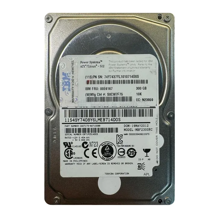 IBM 74Y7437 | 300GB 10000RPM SAS 6Gb/s Hot-Swappable 2.5-Inch Hard Drive for Power7 Refurbished -  refurbished available on Gotodirect