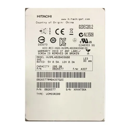 HGST HUSML4020ASS600 | Ultrastar SSD400M Series 200GB Multi-Level Cell SAS 6Gb/s LFF 2.5-inch Solid State Drive Refurbished - HGST (a subsidiary of Western Digital) refurbished available on Gotodirect