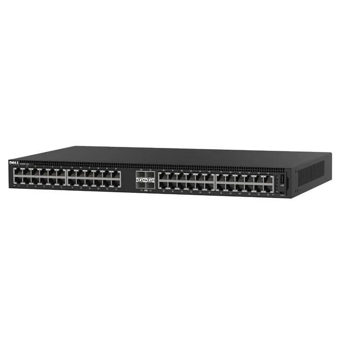 Dell N1148T-ON | EMC PowerSwitch N1100 Series N1148T-ON 48 x 10/100/1000Base-T RJ-45 and 4 x SFP+ Ports Layer 2 Managed Gigabit Ethernet Network Switch Refurbished - Dell refurbished available on Gotodirect