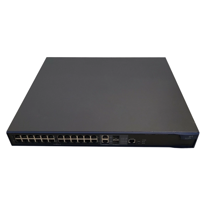 3Com 3CR17343-91-US | 4210 PWR 26-Port Managed Fast Ethernet Switch with PoE 24 x 10/100Base-TX LAN, 2 x 10/100/1000Base-T LAN 2 x SFP (mini-GBIC) Managed Ethernet Switch Refurbished -  refurbished available on Gotodirect