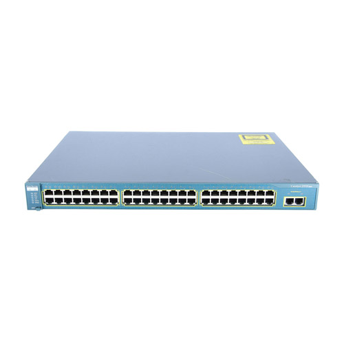 Cisco WS-C2950T-48-SI | Catalyst 2950 Series 2950T-48 48 x RJ-45 Ports 10/100Base-TX + 2 x GE RJ-45 Ports Layer 2 Managed Gigabit Ethernet Network Switch Refurbished - Cisco Systems Inc. refurbished available on Gotodirect