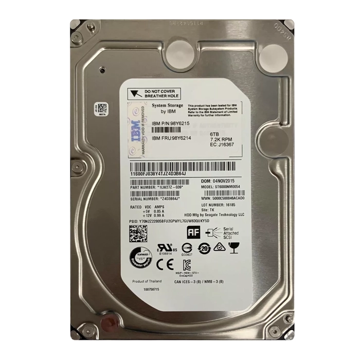 Buy IBM 98Y6214 | 6TB 7200RPM SAS 12Gb/s 3.5-Inch Hard Drive Refurbished - $239.17 IBM 98Y6214 | 6TB 7200RPM SAS 12Gb/s 3.5-Inch Hard Drive Refurbished - refurbished available on Gotodirect