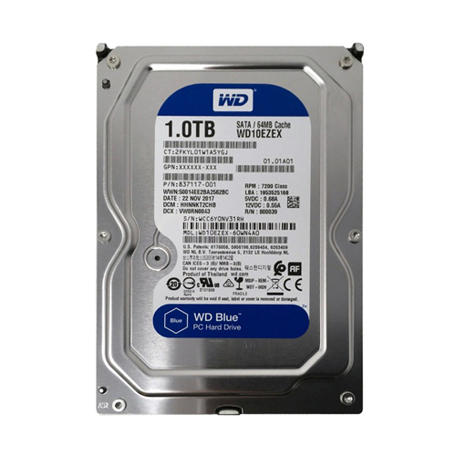 HP 837117-001 | 1TB 7200RPM SATA 6Gb/s 3.5-Inch Hard Drive Refurbished - Hewlett-Packard (ou HP en abrégé) refurbished available on Gotodirect