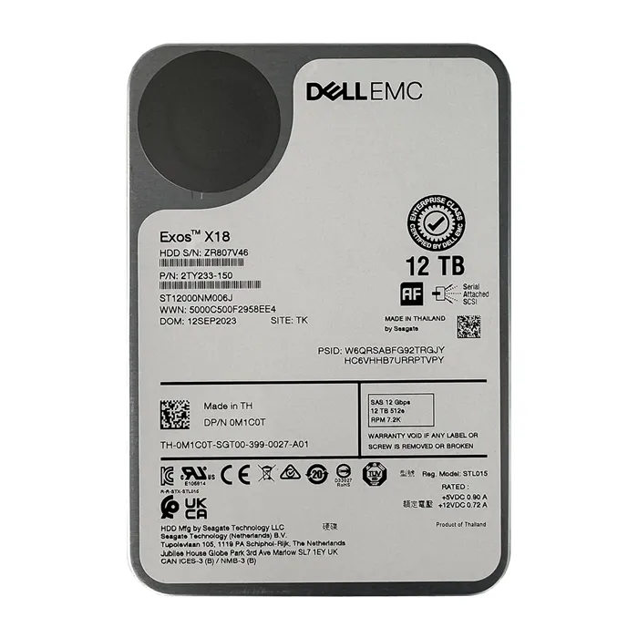 Buy Seagate ST12000NM006J | Exos X18 12TB 7200RPM 12Gb/s SAS 3.5-inch Hard Drive Refurbished - $838.75 Seagate ST12000NM006J | Exos X18 12TB 7200RPM 12Gb/s SAS 3.5-inch Hard Drive Refurbished - Seagate refurbished available on Gotodirect