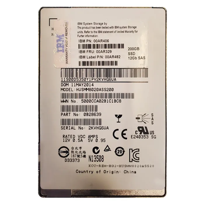 IBM 00AR329 | 200GB Multi-Level Cell SAS 12Gb/s 2.5-Inch Solid State Drive for Storwize V7000 Gen2 Refurbished -  refurbished available on Gotodirect