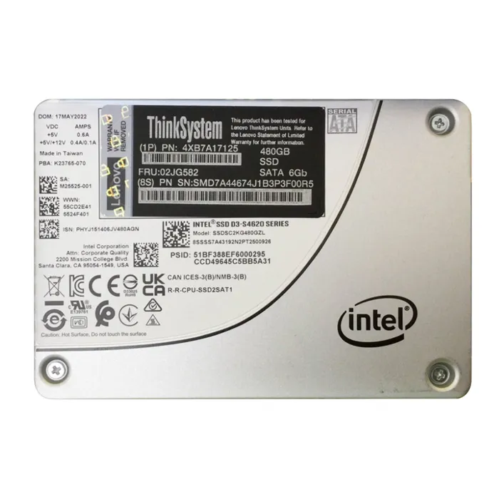 Lenovo 4XB7A17125 | 480GB SATA 6Gb/s Mixed Use 2.5-inch Solid State Drive Refurbished - Lenovo refurbished available on Gotodirect