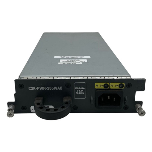 Cisco C3K-PWR-265WAC= | 265-Watts 100-240V AC 5-2.5A 50-60Hz Power for Catalyst 3750-E / 3560-E Refurbished - Cisco Systems Inc. refurbished available on Gotodirect