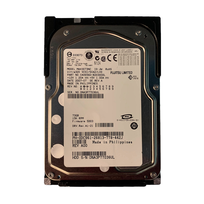 Dell DC961 | 73GB 15000RPM Ultra320 SCSI 80-Pin 3.5-Inch Hard Drive Refurbished - Dell refurbished available on Gotodirect