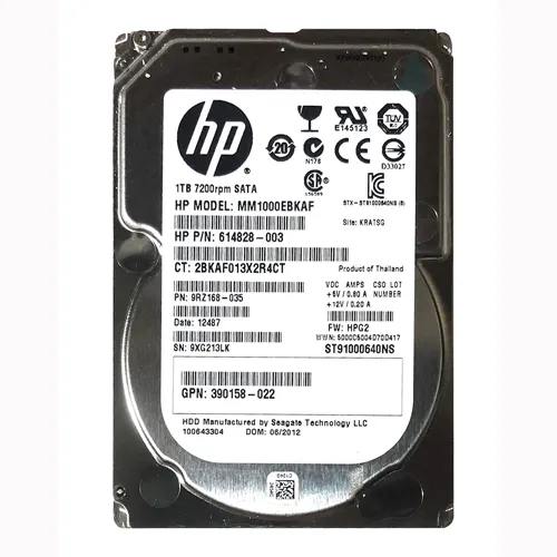 HP 390158-022 | 1TB 7200RPM SATA 3Gb/s SFF 2.5-inch Midline Hard Drive for Gen1/7 ProLiant Server & Storage Array Refurbished - Hewlett-Packard (ou HP en abrégé) refurbished available on Gotodirect