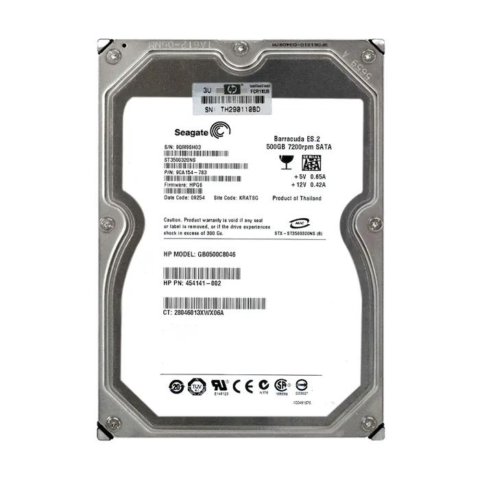Seagate 9CA154-783 | BarraCuda ES.2 Series 500GB 7200RPM SATA 3Gb/s 32MB Cache 3.5-Inch Hard Drive Refurbished - Seagate refurbished available on Gotodirect