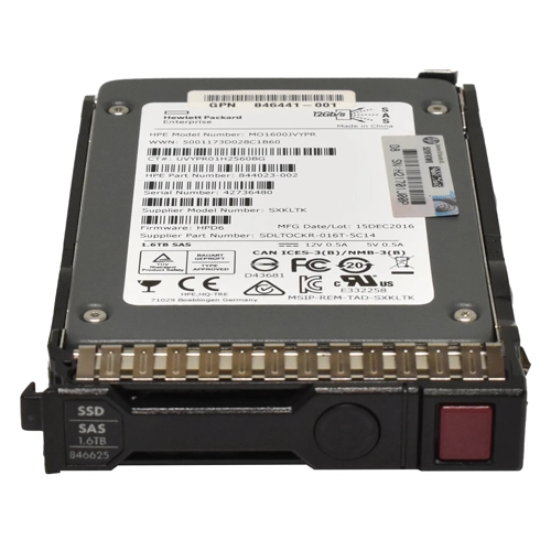 HP 846625-001 | 1.6TB SAS 12Gb/s Mixed Use 2.5-inch Solid State Drive Refurbished - Hewlett-Packard (ou HP en abrégé) refurbished available on Gotodirect