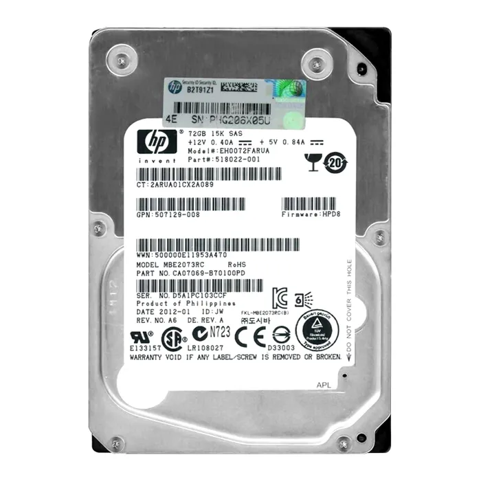 Fujitsu MBE2073RC | 73GB 15000RPM SAS 6Gb/s Hot Pluggable 16MB Cache 2.5-Inch Hard Drive Refurbished - Fujitsu refurbished available on Gotodirect