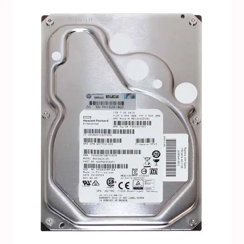 Buy HP 659569-001 | 1TB 7200RPM Midline SATA 6Gb/s 3.5-Inch Hard Drive Refurbished - $154.20 HP 659569-001 | 1TB 7200RPM Midline SATA 6Gb/s 3.5-Inch Hard Drive Refurbished - Hewlett-Packard (ou HP en abrégé) refurbished available on Gotodirect