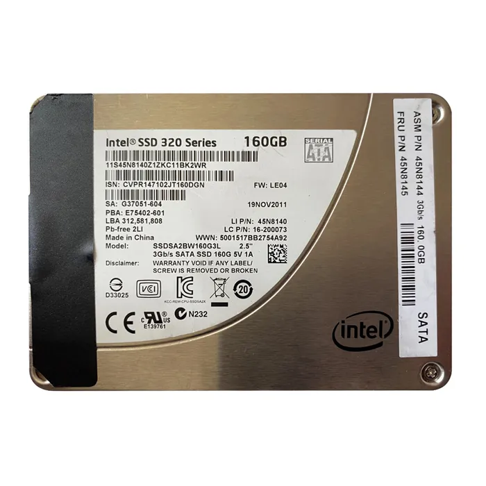 Lenovo 45N8145 | 160GB Multi-Level Cell SATA 3Gb/s 2.5-Inch Solid State Drive Refurbished - Lenovo refurbished available on Gotodirect