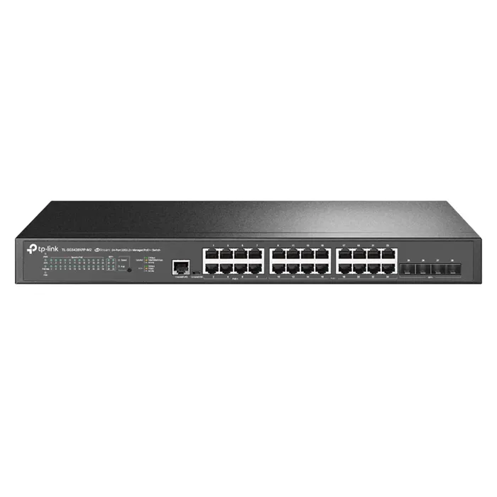 TP-LINK TL-SG3428XPP-M2 | JetStream 24-Port 2.5GBASE-T and 4-Port 10GE SFP+ L2+ Managed Switch with 16-Port PoE+ & 8-Port PoE++ Refurbished - TP-Link refurbished available on Gotodirect