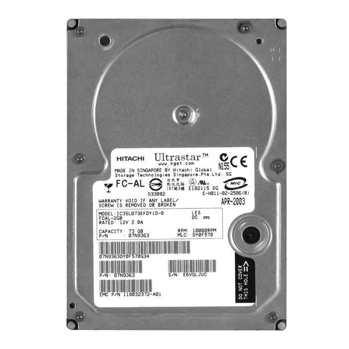 Dell 7N9363 | 73GB 10000RPM Fibre Channel 3.5-Inch Hard Drive Refurbished - Dell refurbished available on Gotodirect