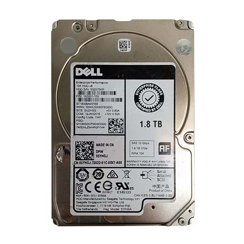 Dell 05YHGJ | 1.8TB 10000RPM SAS 12Gb/s 2.5-Inch Hard Drive Refurbished - Dell refurbished available on Gotodirect