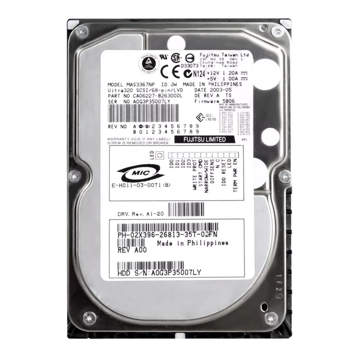 Dell 02X396 | 36GB 15000RPM Ultra320 SCSI 68-Pin 3.5-Inch Hard Drive Refurbished - Dell refurbished available on Gotodirect