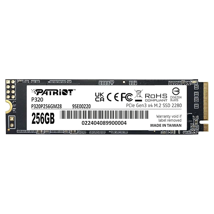 Patriot P320P256GM28 | P320 256GB NVme M.2 2280 Internal Solid State Drive Refurbished - Patriot Memory refurbished available on Gotodirect