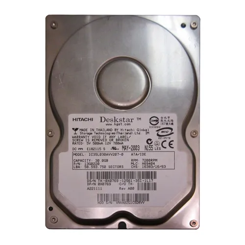 Dell X0769 | 30GB 7200RPM ATA-100 2MB Cache 3.5-Inch Hard Drive Refurbished - Dell refurbished available on Gotodirect