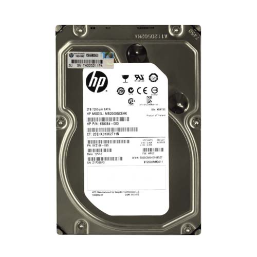 HP MB2000GCEHK | 2TB 7200RPM SATA 6GB/s Hot-Pluggable 3.5-Inch LPc Hard Drive for ProLiant Gen8/Gen9/Gen10/Gen10+/Gen11 Servers Refurbished - Hewlett-Packard (ou HP en abrégé) refurbished available on Gotodirect