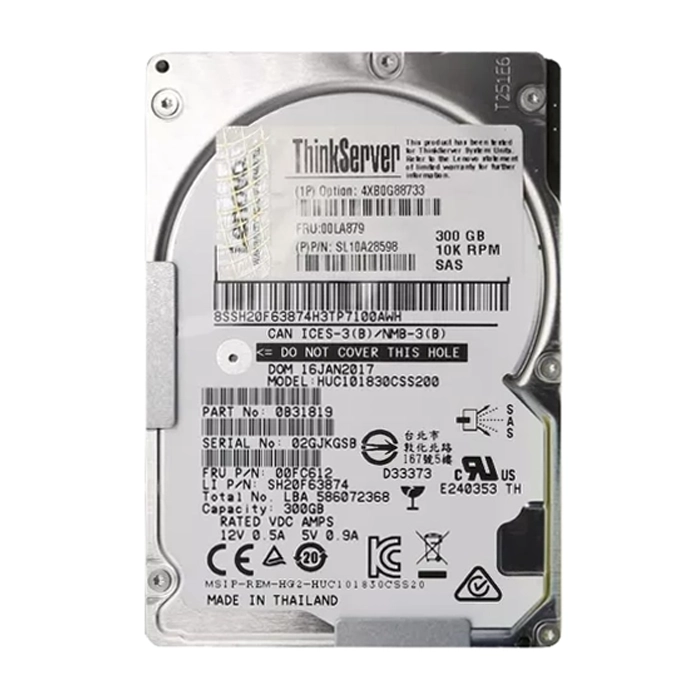 IBM 00LA879 | 300GB 10000RPM SAS 12Gb/s Hot-Swappable 2.5-Inch Hard Drive Refurbished -  refurbished available on Gotodirect