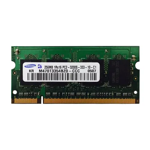Samsung M470T3354BZ0-CCC | 256MB DDR2-400MHz PC2-3200 Non-ECC Unbuffered SODIMM CL3 1Rx16 1.8V 200-Pin Memory Module Refurbished - Samsung refurbished available on Gotodirect