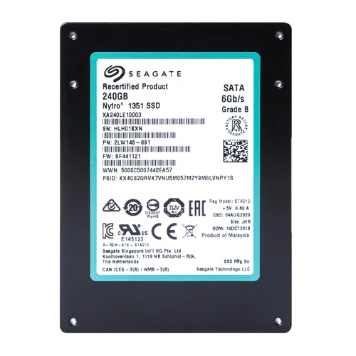 Seagate XA240LE10003 | Nytro 1351 240GB Triple-Level Cell SATA 6Gb/s 2.5-Inch inch Solid State Drive Refurbished - Seagate refurbished available on Gotodirect