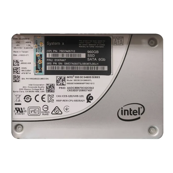 IBM 01KR447 | 960GB Triple-Level Cell SATA 6Gb/s Hot-Swappable Mainstream G3HS 2.5-Inch Solid State Drive Refurbished -  refurbished available on Gotodirect