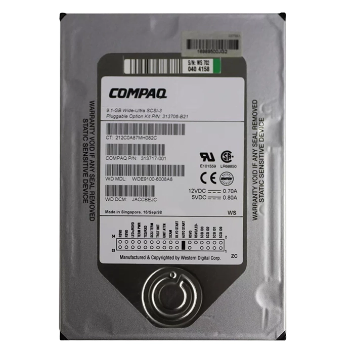 Western Digital WDE9100-6008A8 | Enterprise 9.1GB 7200RPM Wide Ultra3 SCSI Single-Ended 512KB Cache 3.5-Inch Hard Drive Refurbished - Western Digital refurbished available on Gotodirect