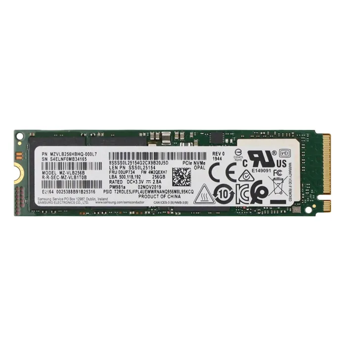 Lenovo 00UP734 | 256GB Triple-Level Cell PCI Express NVMe 3.0 x4 M.2 2280 Solid State Drive Refurbished - Lenovo refurbished available on Gotodirect