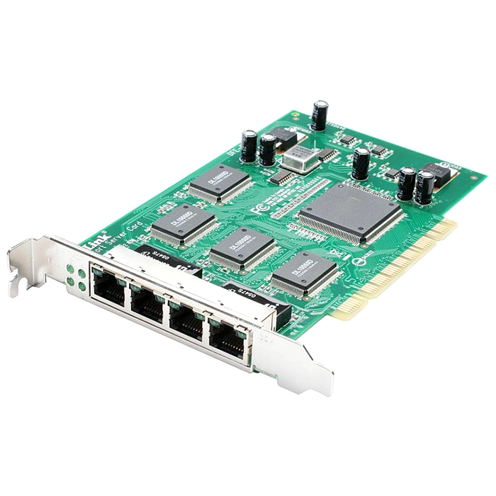 D-Link DFE-580TX | 4-Port PCI Bus 10/100Mbps 32-Bit Fast Ethernet Server Adapter Refurbished - D-Link refurbished available on Gotodirect