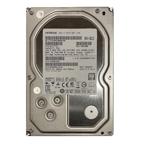 HGST HUS724030ALE641 | Ultrastar 7K4000 Series 3TB 7200RPM SATA 6Gb/s 64MB Cache 512e (TCG) 3.5-inch Enterprise Hard Drive Refurbished - HGST (a subsidiary of Western Digital) refurbished available on Gotodirect