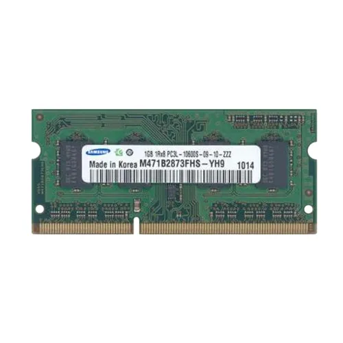 Samsung M471B2873FHS-YH9 | 1GB DDR3-1333MHz PC3-10600 Non-ECC Unbuffered SODIMM CL9 1Rx8 1.35V 204-Pin Memory Module Refurbished - Samsung refurbished available on Gotodirect