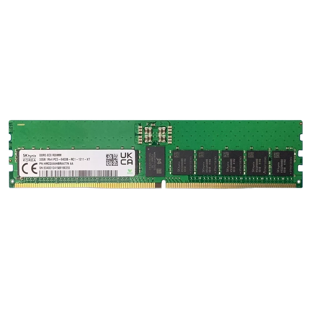 Hynix HMCG84AHBRA477N | 32GB DDR5-6400MHz ECC Registered CL52 288-Pin RDIMM 1.1V 1Rx4 Memory Module Refurbished -  refurbished available on Gotodirect