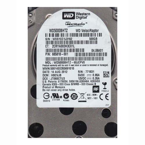 HP 685818-001 | 500GB 10000RPM SATA 6Gb/s 64MB Cache Hot-Swappable 2.5-inch Midline Hard Drive Refurbished - Hewlett-Packard (ou HP en abrégé) refurbished available on Gotodirect