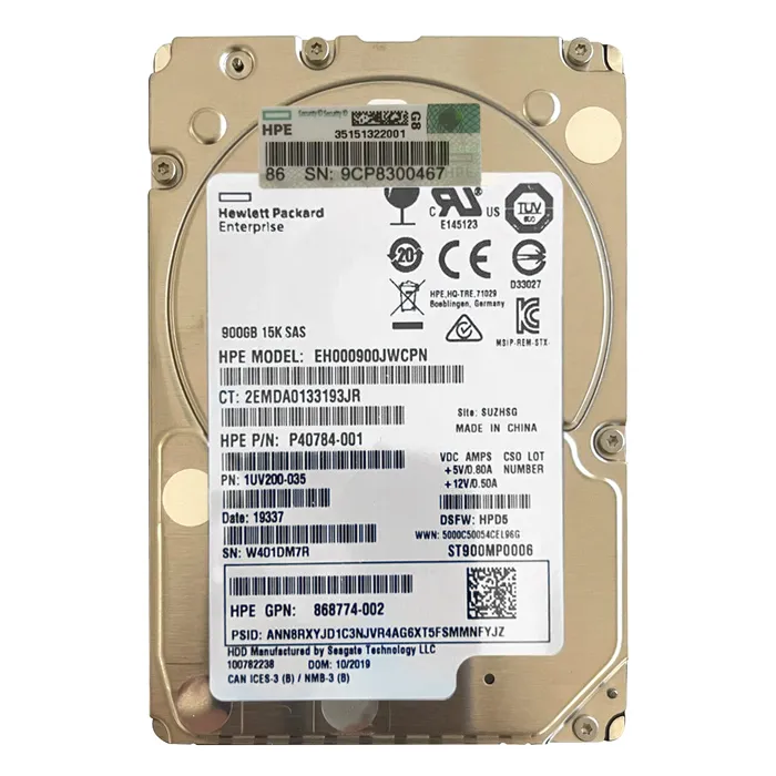 Buy HP EH000900JWCPN | 900GB 15000RPM SAS 12GB/s Hot-Pluggable SFF 2.5-Inch Hard Drive for ProLiant Gen10/Gen10+/Gen11 Servers Refurbished - $545.40 HP EH000900JWCPN | 900GB 15000RPM SAS 12GB/s Hot-Pluggable SFF 2.5-Inch Hard Drive for ProLiant Gen10/Gen10+/Gen11 Servers Refurbished - Hewlett-Packard (ou HP en abrégé) refurbished available on Gotodirect