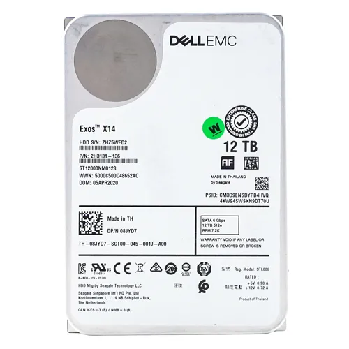 Dell 8JYD7 | 12TB 7200RPM SATA 6Gb/s Hot-Pluggable 256MB Cache (512e) 3.5-Inch Hard Drive Refurbished - Dell refurbished available on Gotodirect