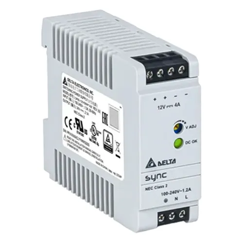 Delta DRS-12V50W1NZ | 48-Watt 12V 4A DIN Rail Power Supply Refurbished -  refurbished available on Gotodirect