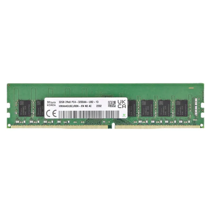 Hynix HMAA4GU6CJR8N-XNN0 | 32GB DDR4-3200MHz PC4-25600 Non-ECC Unbuffered UDIMM CL22 2Rx8 1.2V 288-Pin Memory Module Refurbished -  refurbished available on Gotodirect
