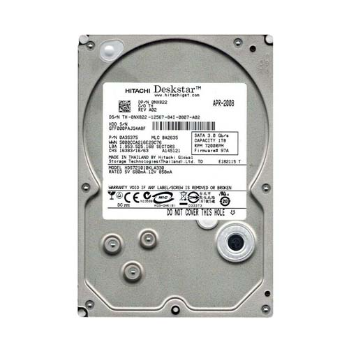 Dell NX822 | 1TB 7200RPM SATA 3Gb/s 32MB Cache 3.5-Inch Hard Drive Refurbished - Dell refurbished available on Gotodirect